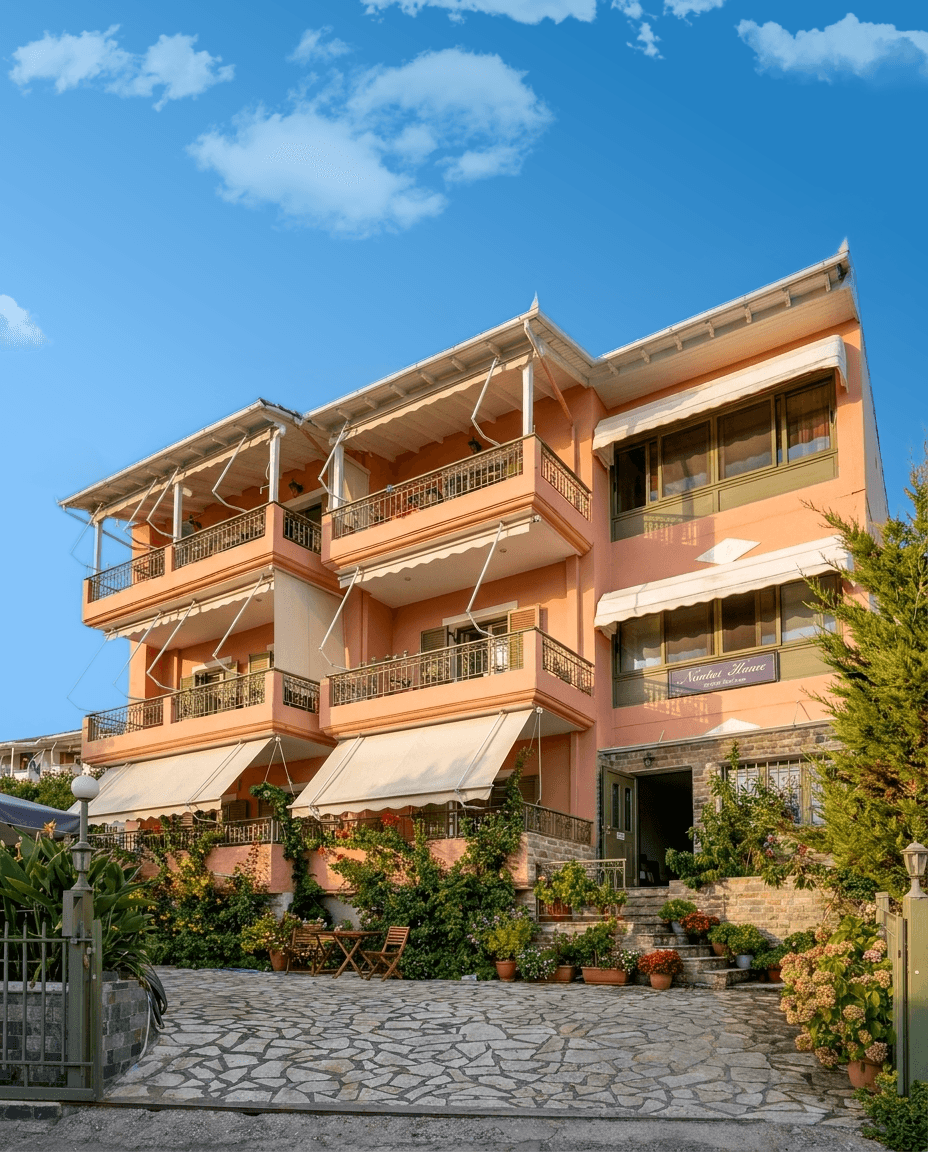 A village above the bay in Lefkada